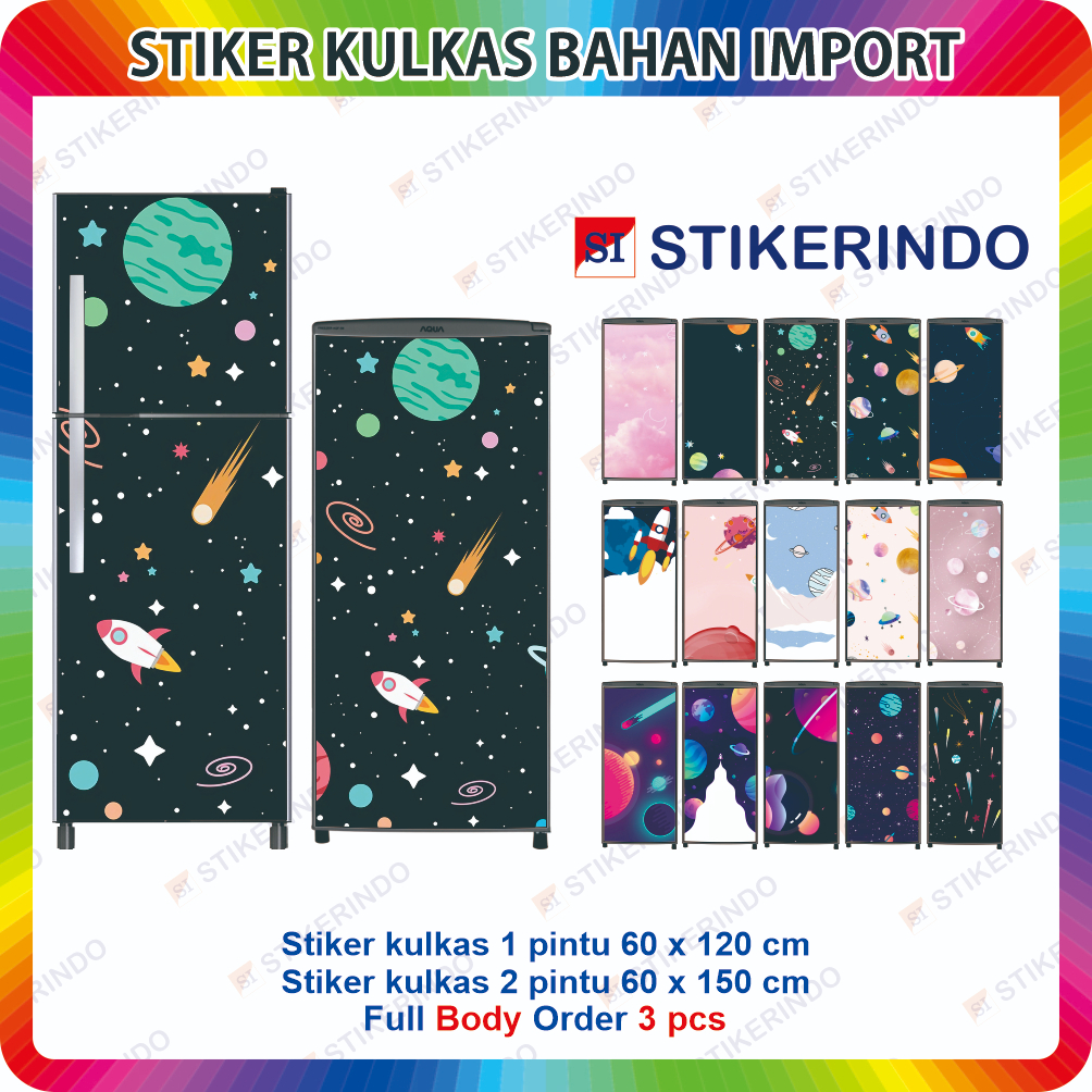 Jual Sticker Stiker Kulkas 1 Pintu dan 2 Pintu Motif Langit | Shopee ...
