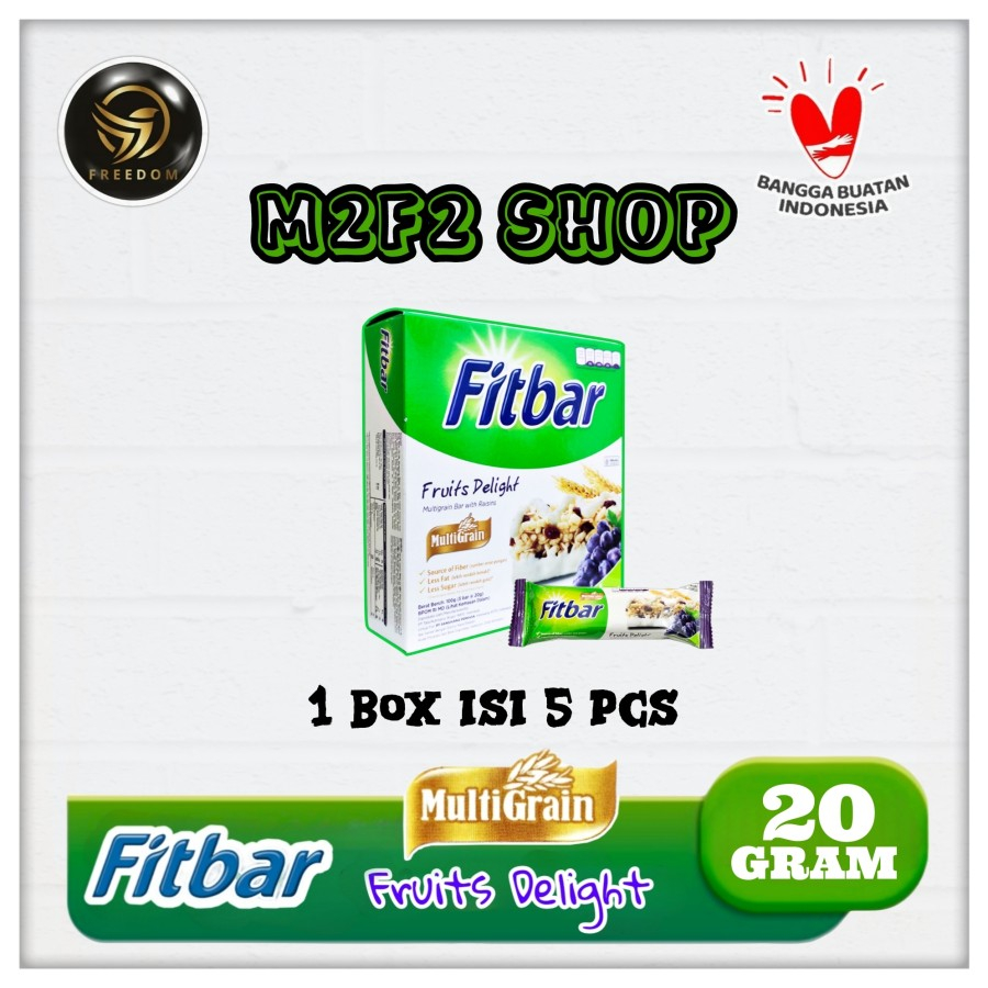 Jual Fitbar Multigrain Bar With Raisins | Fruits Delight - 20 gr ...