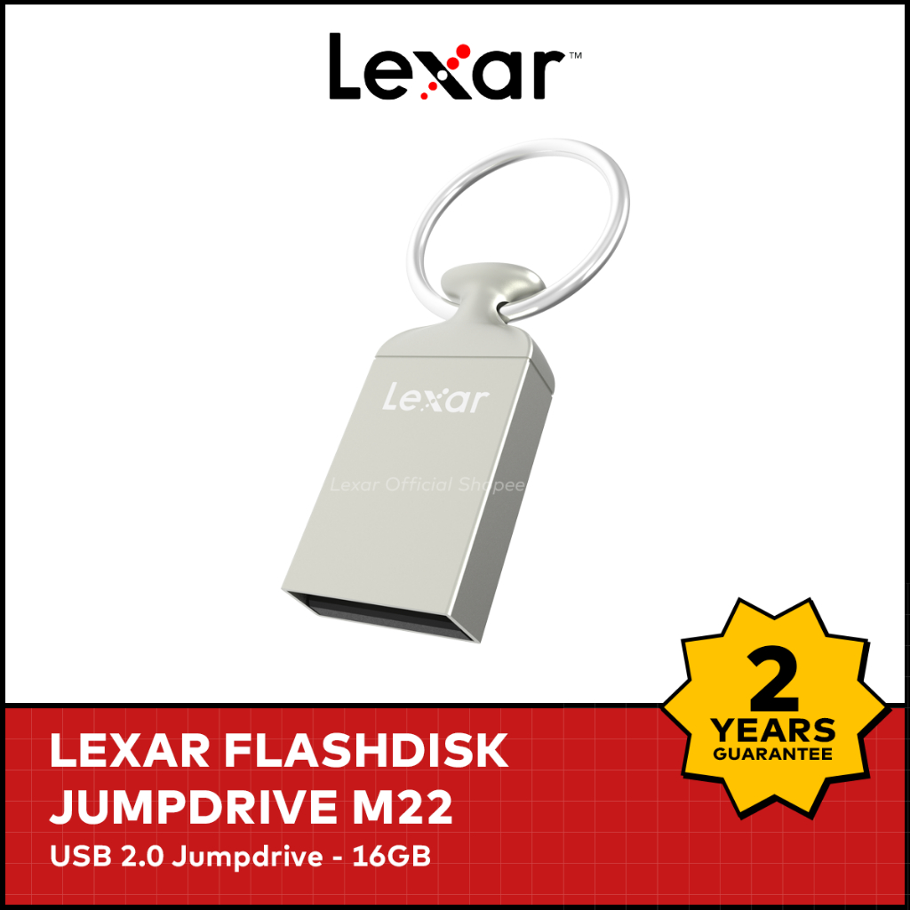 Jual Lexar Flashdisk JumpDrive M22 USB 2.0 Flash Drive 16GB Shopee