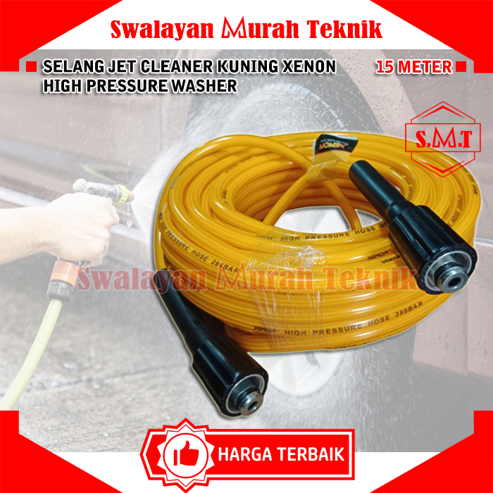 Jual Selang Jet Cleaner Kuning XENON 280Bar M22xM22 High Pressure Hose ...