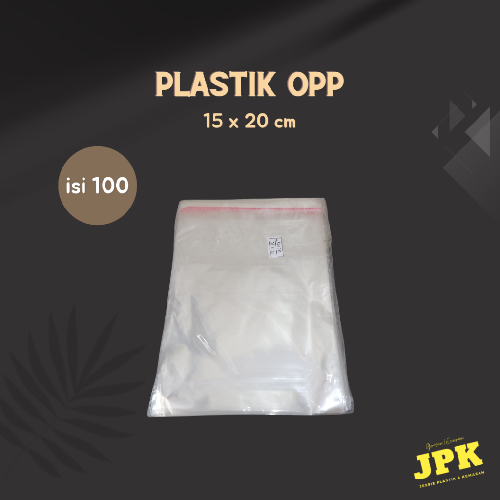 Jual [isi 100] Plastik Perekat Opp Lem Berbagai Ukuran 6x18 10x10