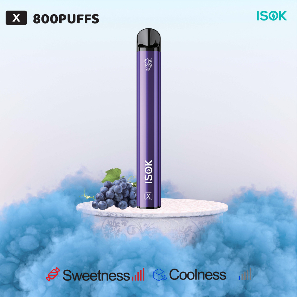 Jual ISOK X 800PUFFS Grapey Flavour | Shopee Indonesia