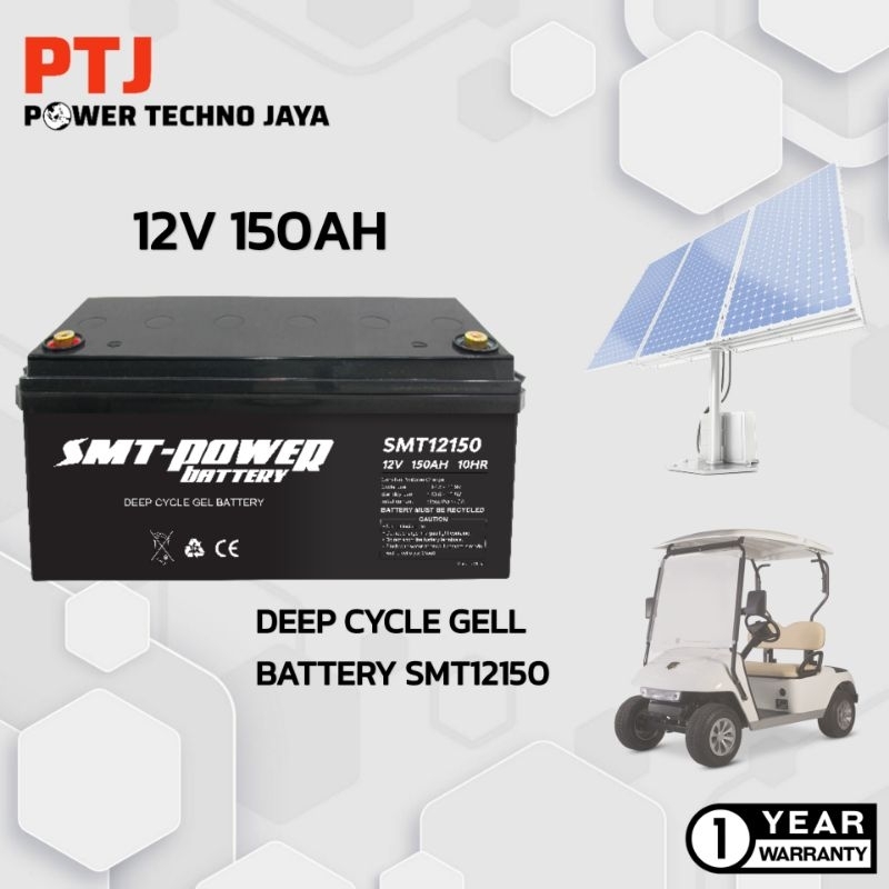 Jual Battery Deep Cycle Gel SMT Power 12V 150AH Baterai UPS / Baterai ...