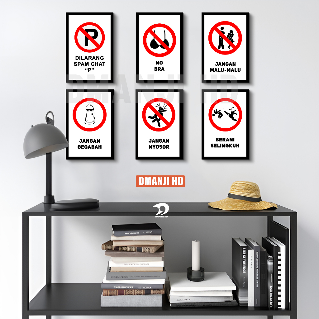 Jual DMANJI HD - Poster kayu Sign dilarang selingkuh | hiasan dinding ...