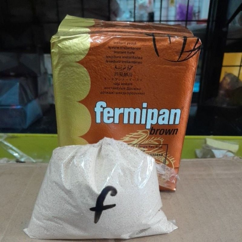 Jual ragi fermipan ragi instan fermipan brown repack 100 g | Shopee ...