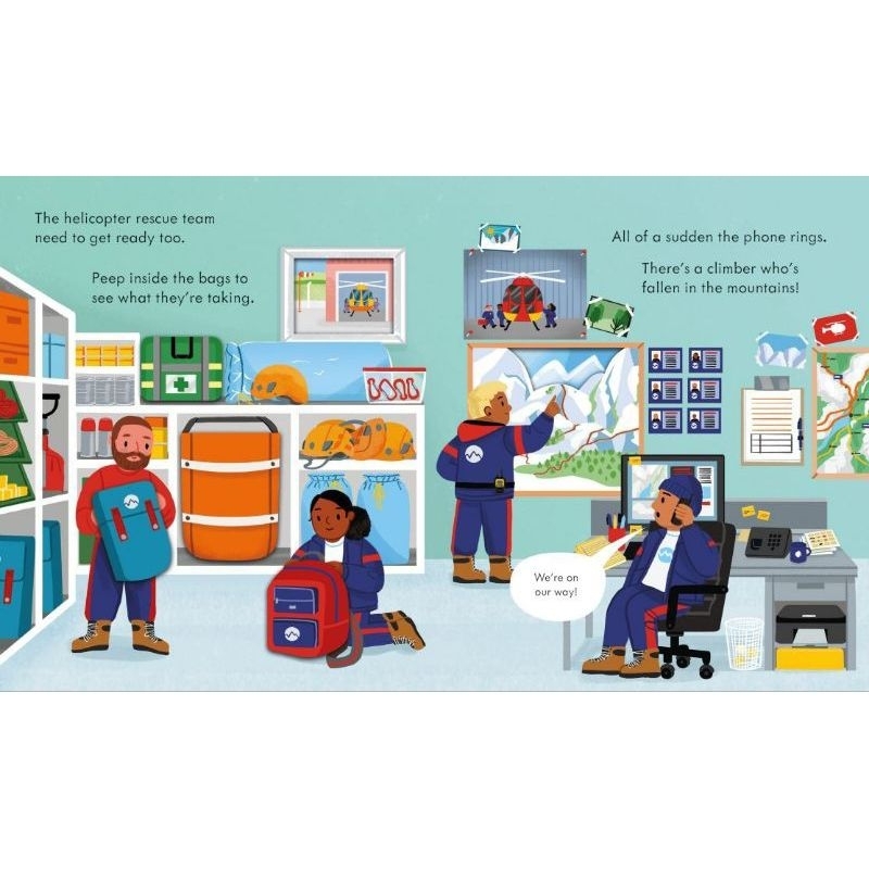 Jual Buku Anak Boardbook - Usborne Peep Inside How a Helicopter works ...