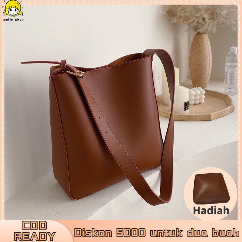 Shoulder Bags❇Cahaya mewah jenama beg tangan tas kulit wanita fesyen satu  bahu besar