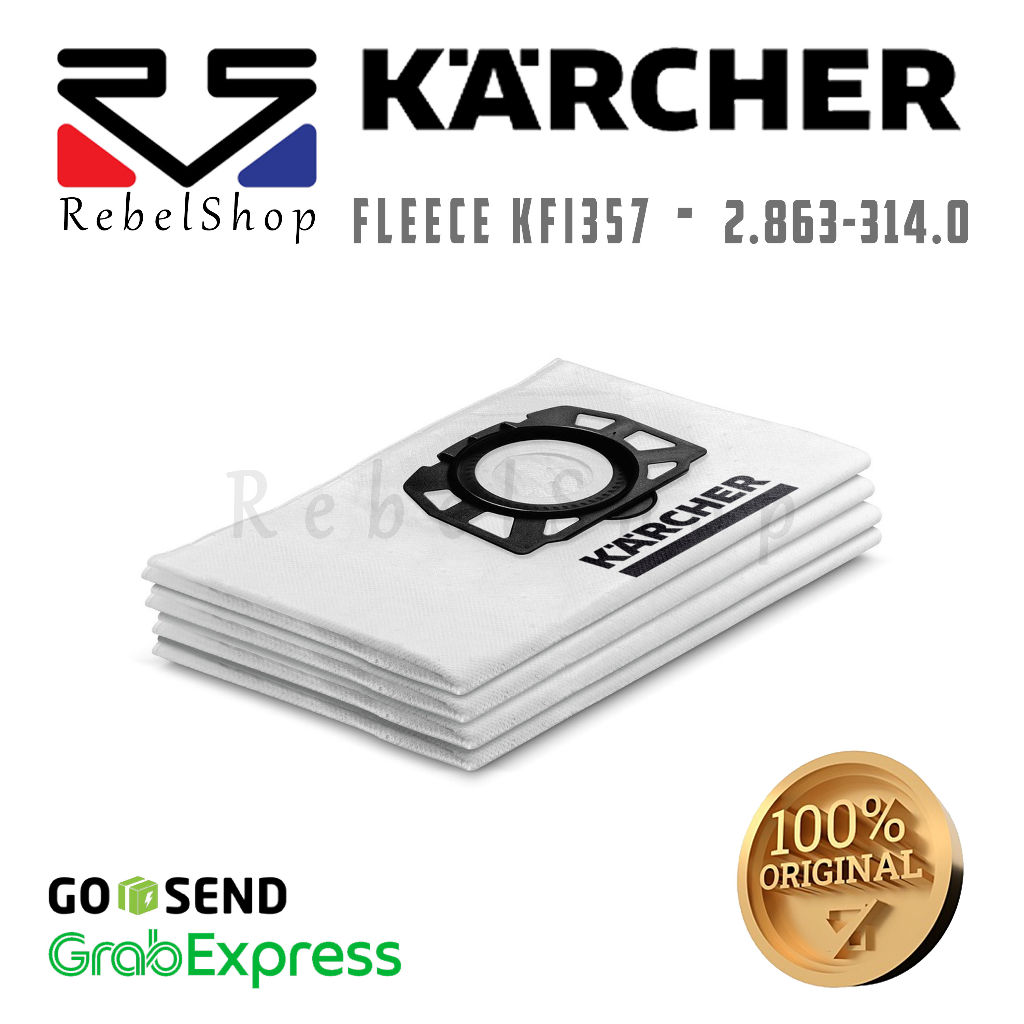 Kärcher Fleece filter bags KFI 487 (WD4-WD 6 Compatible)