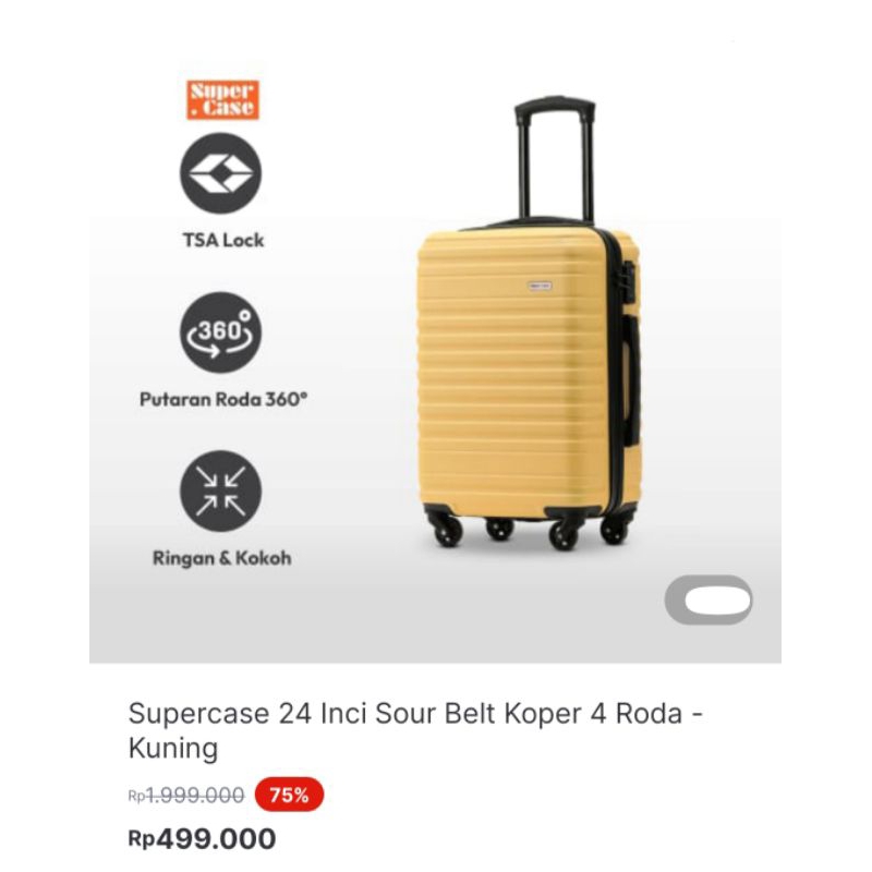 Jual Supercase 24 Inci Sour Belt Koper 4 Roda Ace Hardware Shopee Indonesia 6759