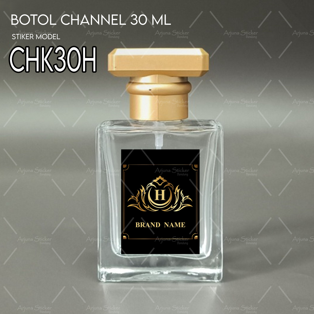 Jual Stiker Botol Parfum Ch Chanel Ml Parfume Sticker Label Custom