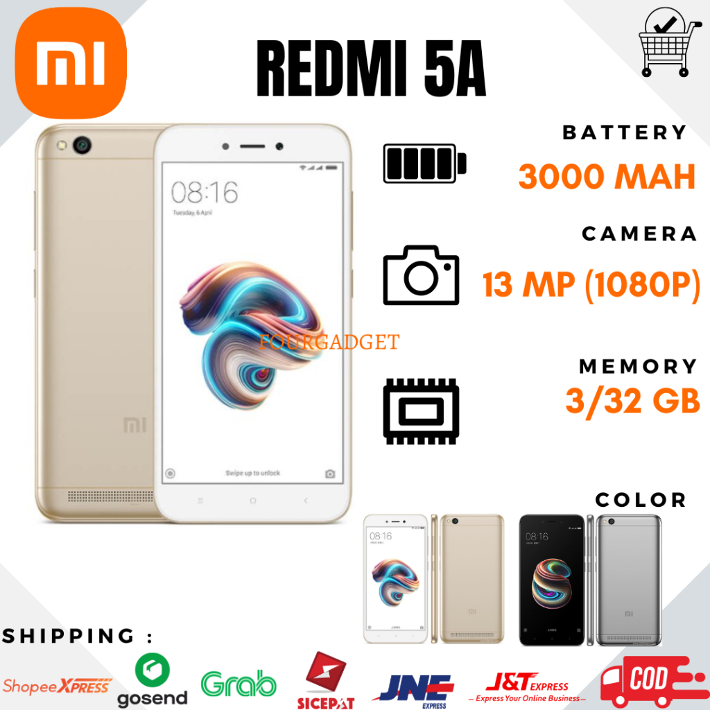 Jual XIAOMI REDMI 5A 3/32 GB FULLSET BARU GARANSI 1 TAHUN | Shopee ...