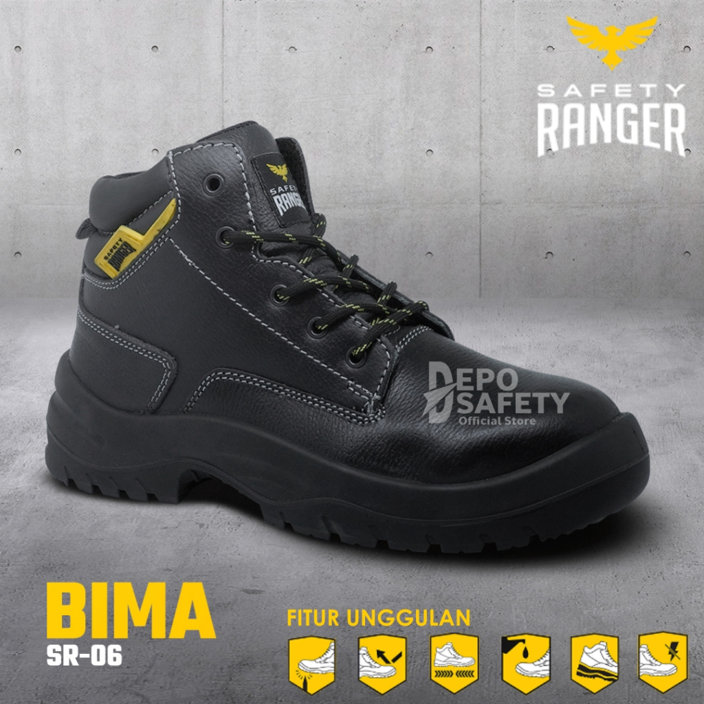 Jual Sepatu Safety RANGER BIMA SR-06 Original 100% SNI | Shopee Indonesia
