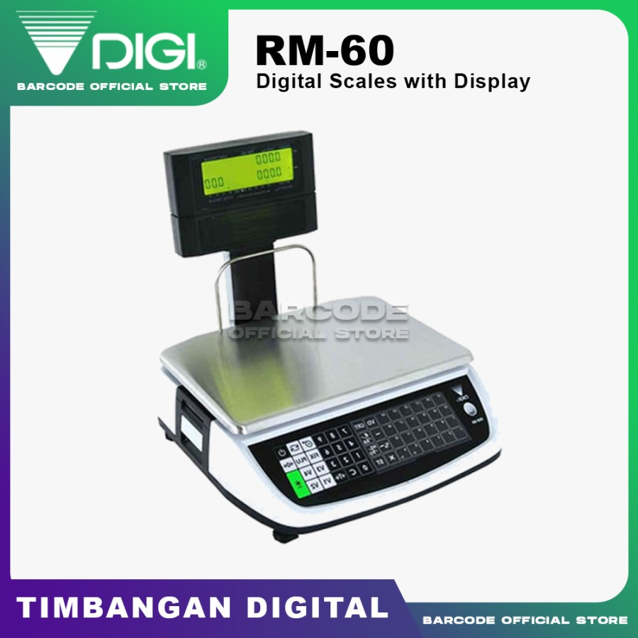 Jual Digital Scales Digi RM-60 / RM60 / RM 60 Timbangan Buah Sayur Pole ...