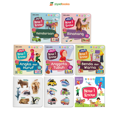 Jual 5 Buku Buku Now I Know 5 In 1 Seri Mengenal Angka Huruf Anggota
