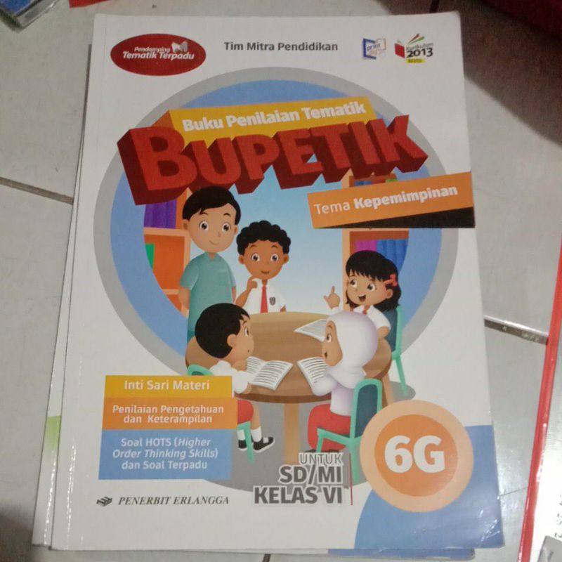 Jual Buku Bupetik 6g Kelas 6 SD Tema Kepemimpinan Buku Penilaian ...