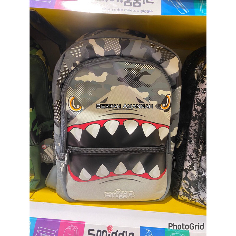 Jual Smiggle Budz Shark Original/tas Anak Sekolah/tas Bagus | Shopee ...