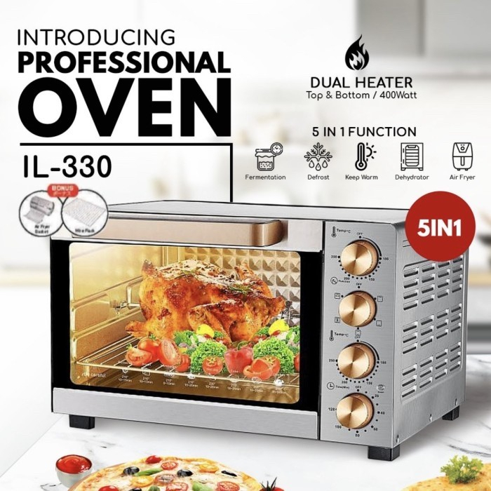 Jual OVEN LISTRIK OVEN IDEALIFE IL330 IL 330 LOW WATT KAPASITAS 30