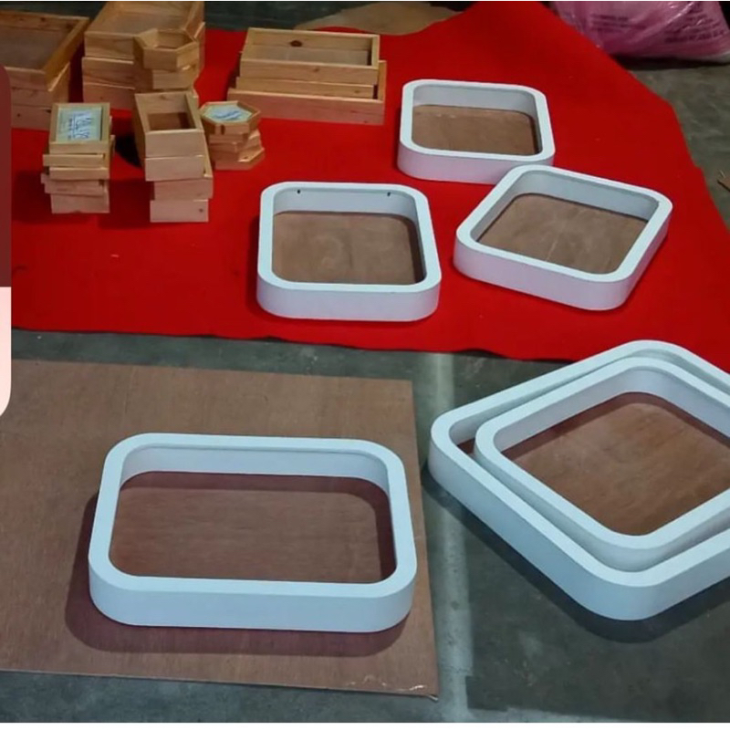 Jual frame kayu 3D lengkung 30x40 (FREE PAKING KAYU) Shopee Indonesia