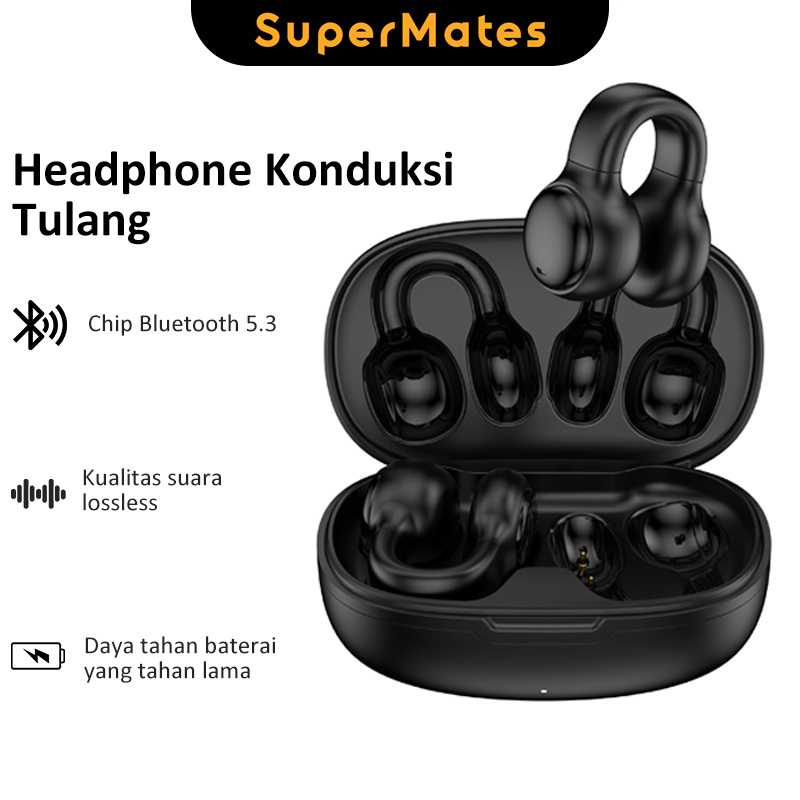 Jual Headphone Bluetooth Konduksi Tulang Clip On Nirkabel Peredam Bising Bukan Headphone Yang 2965