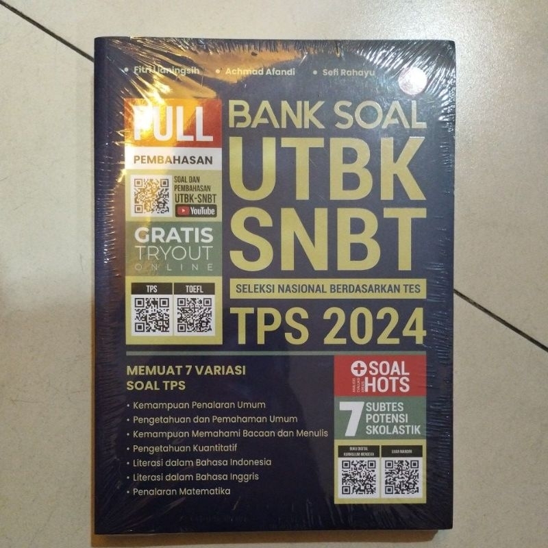 Jual JUAL BUKU BANK SOAL UTBK SNBT SELEKSI NASIONAL BERDASARKAN TES TPS ...