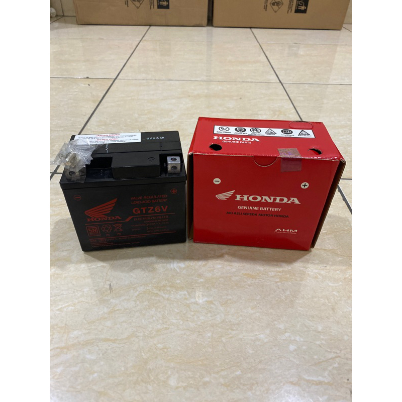 Jual AKI ACCU BATTERY MOTOR KZR AHM GTZ6V VARIO 125 150 160 PCX ADV 150