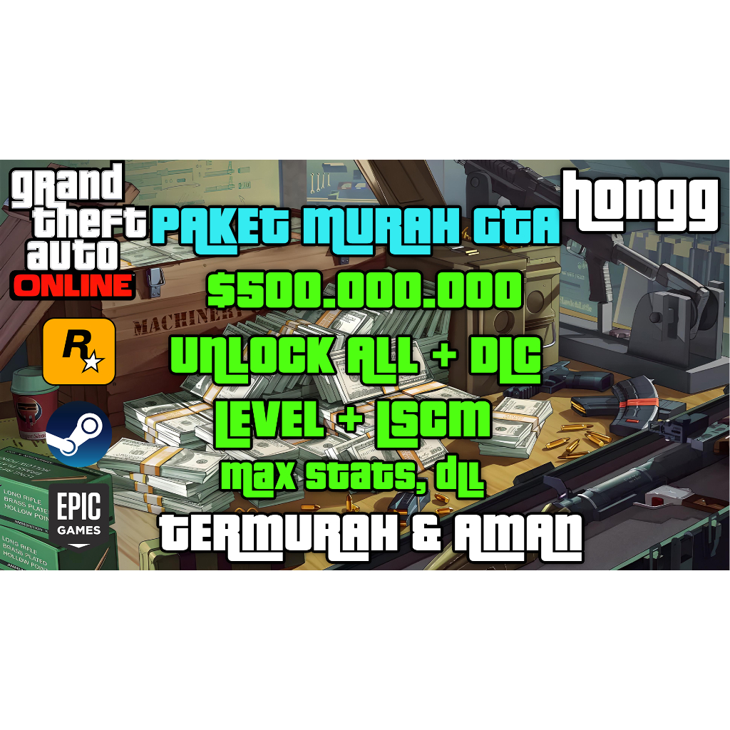 Jual Grand Theft Auto V PC GAME ( GTA V / GTA 5 ) ONLINE INSTANT M0NEY