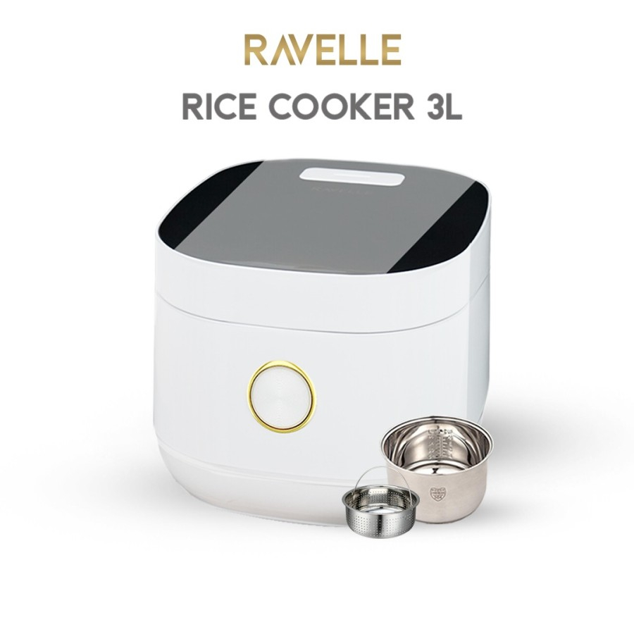 Jual Ravelle Rice Cooker Digital Low Carbo 3 Liter Stainless Steel Pot Shopee Indonesia