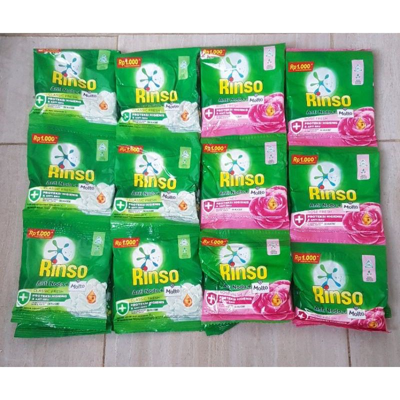 Jual Deterjen Rinso bubuk 40 gram (harga per renceng isi 6 sachet ...