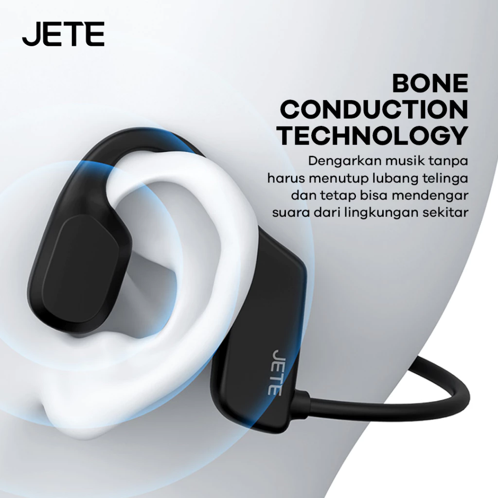 JETE Openfast Sport Headset Bluetooth JETE Open Fast Series IPX8 - Garansi 2 Tahun