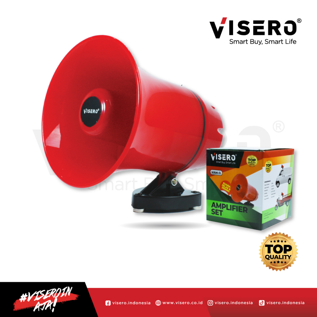 Jual Megaphone / Toa / Amplifier Set Visero ( VAM11 ) Shopee Indonesia