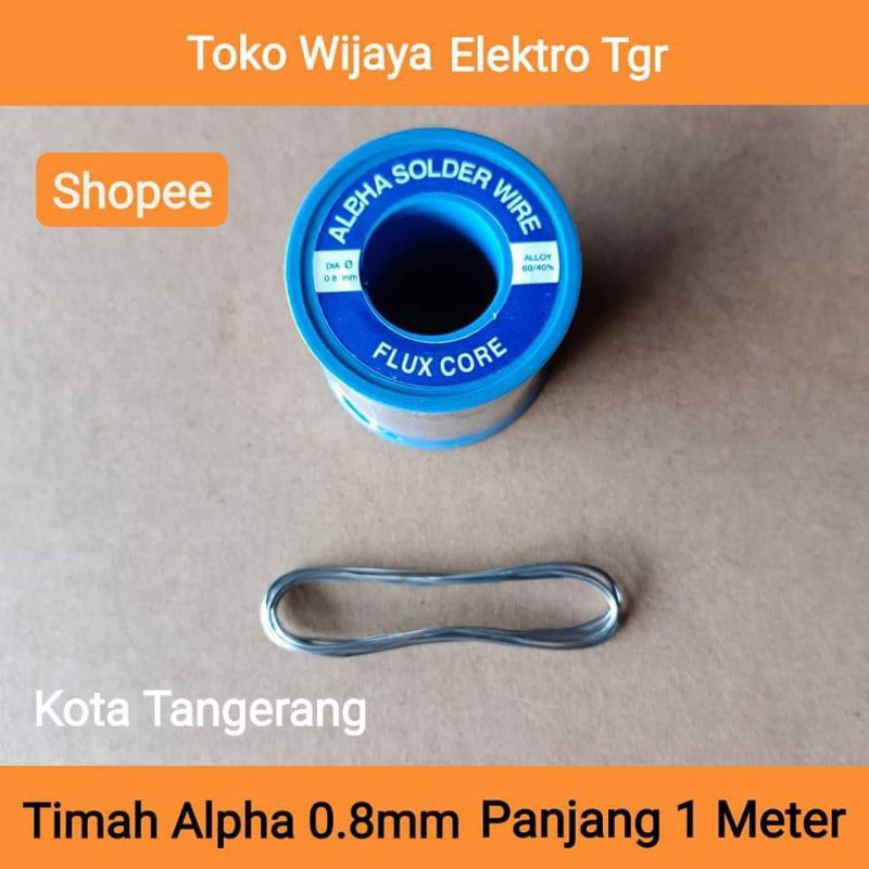 Jual Mesin Las Sparepart | Timah Alpha 0.8mm Panjang 1Meter | Shopee ...