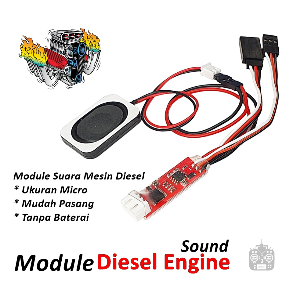 Kit Son Et Contrôleur Diesel WPL – Amélioration Pour RC 1/16 – Compatible