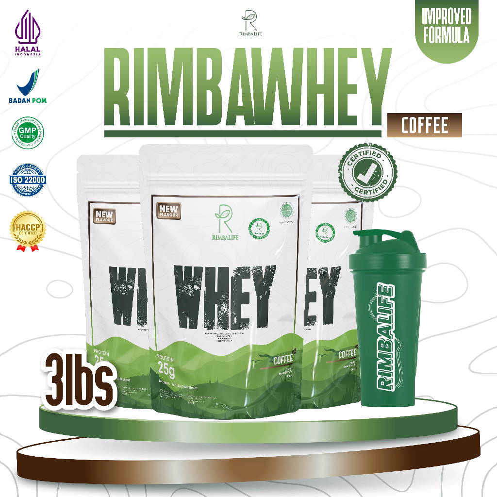 Jual Rimbalife Rimbawhey Rimba Whey Protein 3lbs / 1350gram Halal BPOM ...