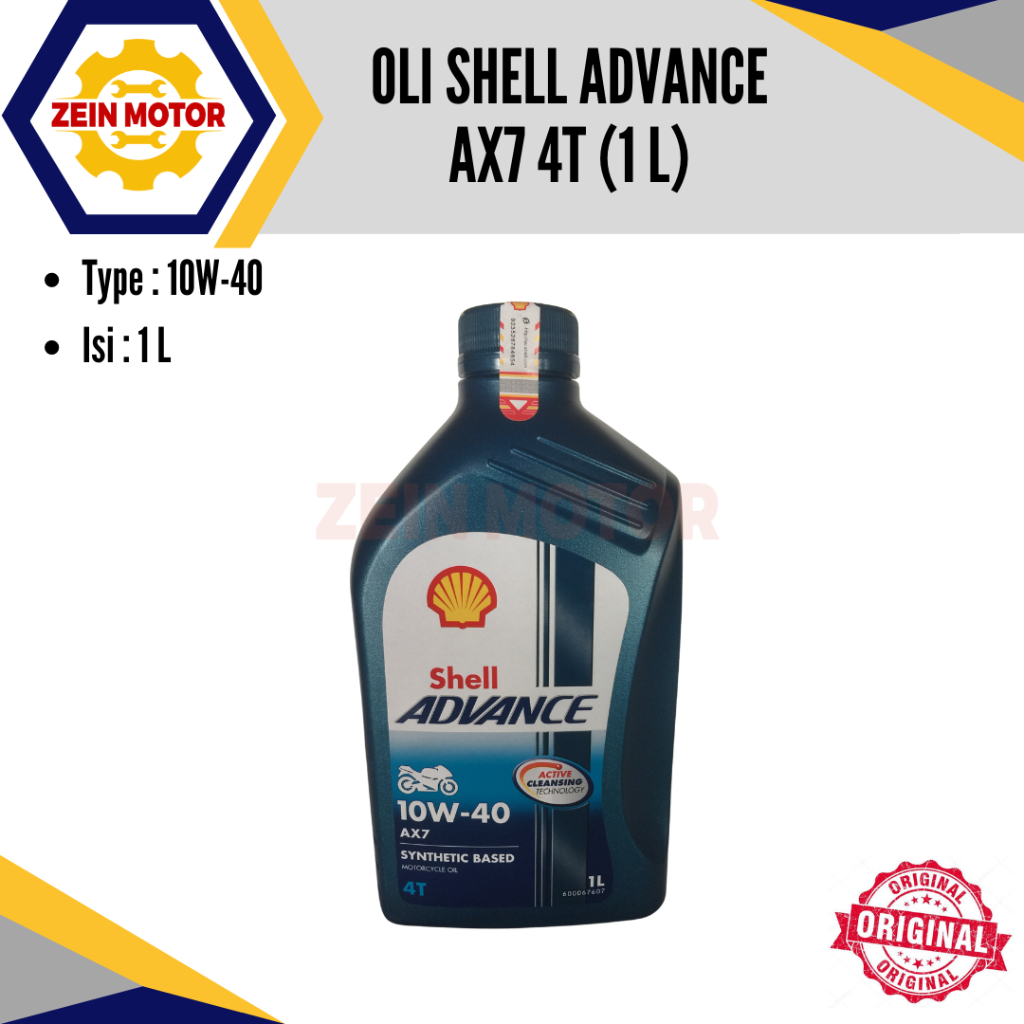 Jual OLI SHELL ADVANCE Ax7 4T 1L | Shopee Indonesia