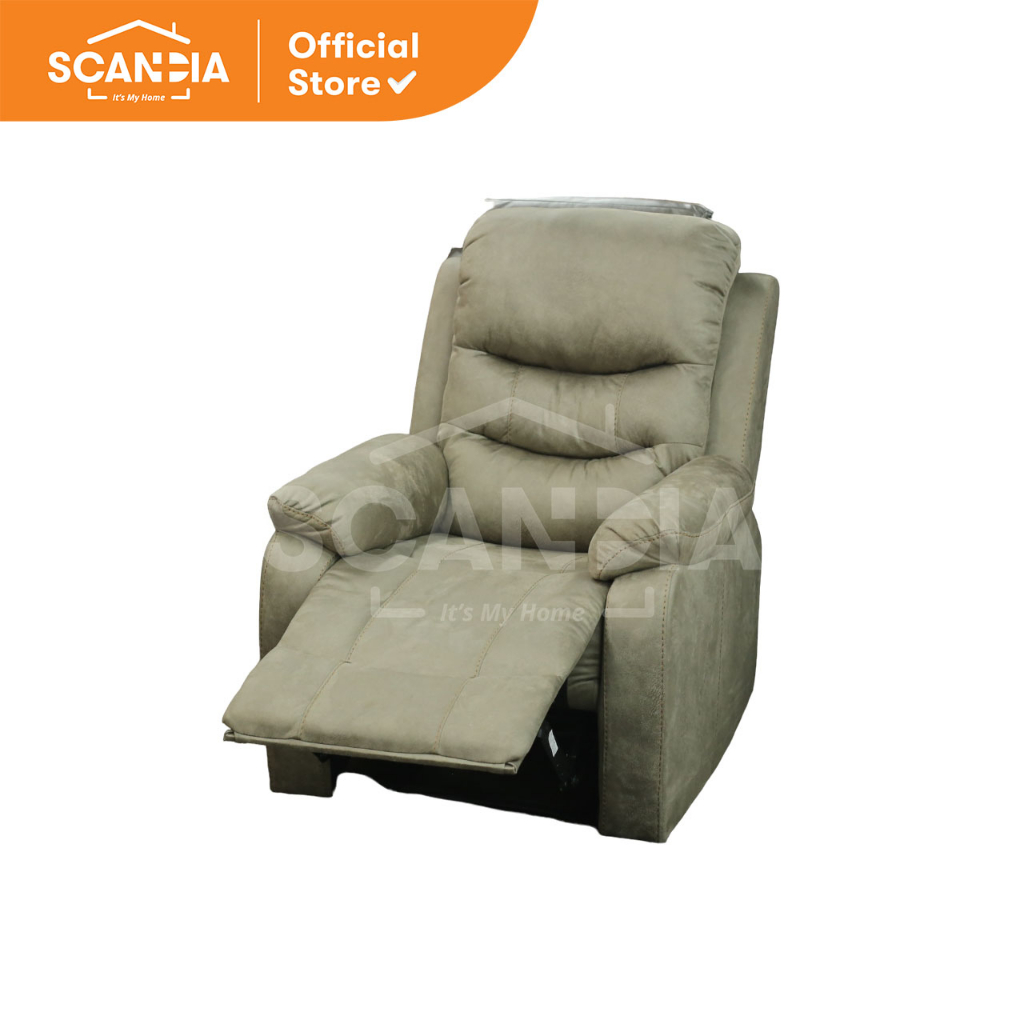 Jual SCANDIA Sofa Recliner 1 Seat Malthe 93x95x102Cm Fabricbuff - 1 ...