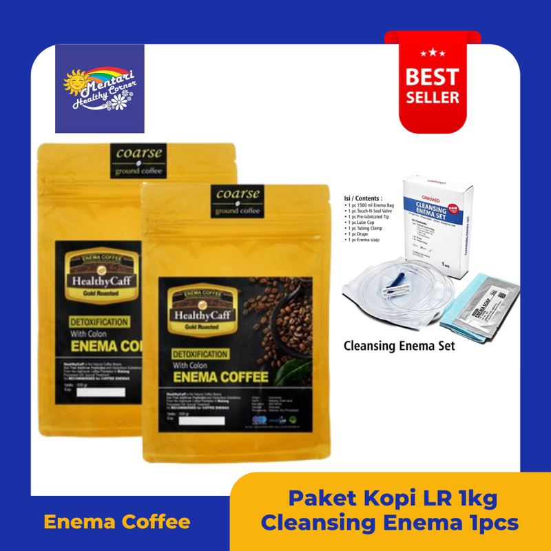Jual Paket Kopi Enema Organik Healthy Caff Light Roast Gold 1KG ...