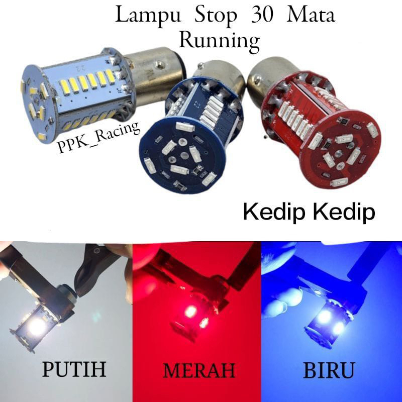 Jual Lampu Stop Rem Motor Running Led Running Kedip Flash