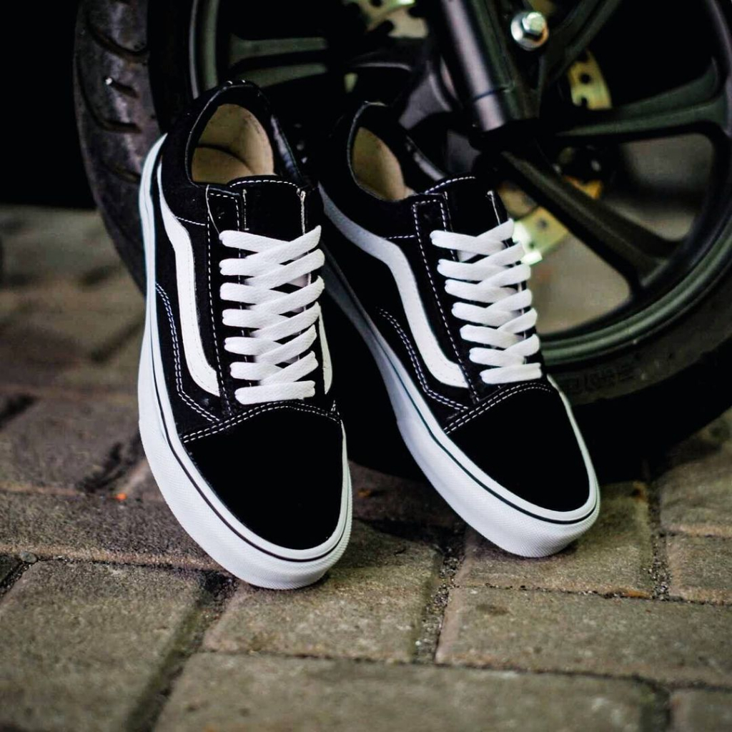 Jual Sepatu OldSkool Classic Black White | Shopee Indonesia