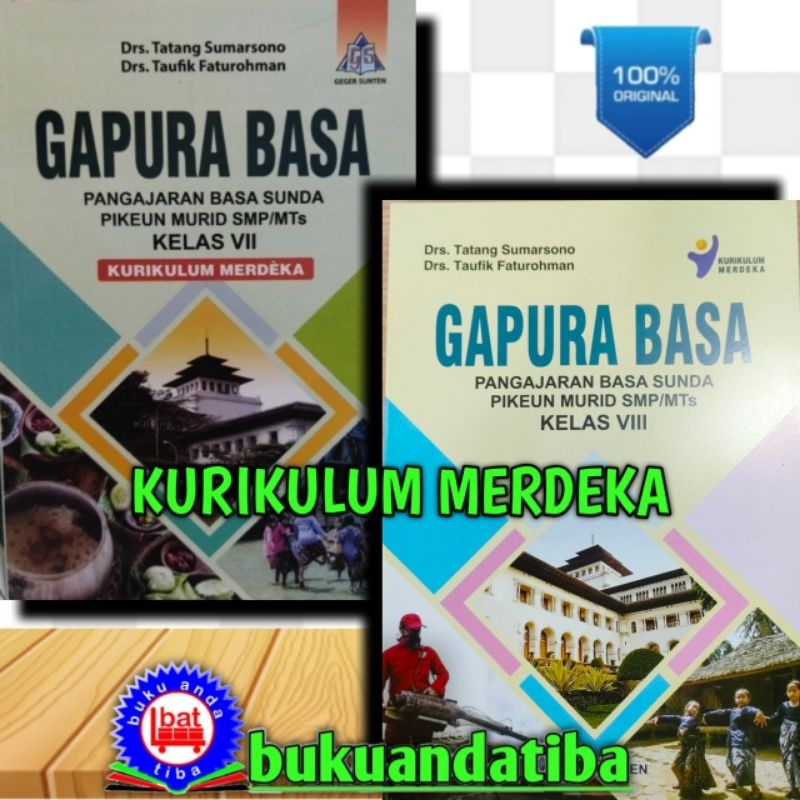 Jual Gapura Basa Sunda Smp Kelas 7 8 9 Kurikulum Merdeka Shopee Indonesia