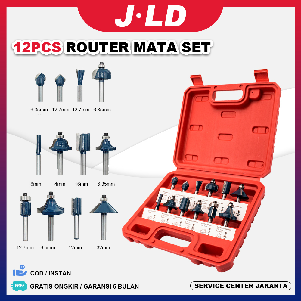 Jual JLD Mata Router Set Mata Profil Alat Ganti Router Mata Trimmer Set ...