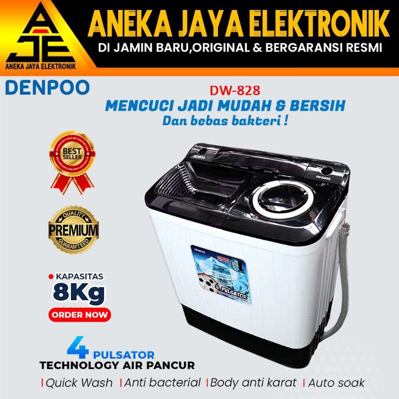 Jual Mesin Cuci Tabung Denpoo Bestseller Teknologi Papan Pengilas Dw