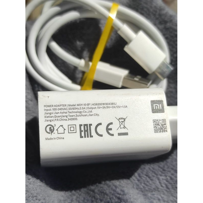 Jual Charger Xiaomi 18 Watt Fast Charging Original Copotan Hp Second