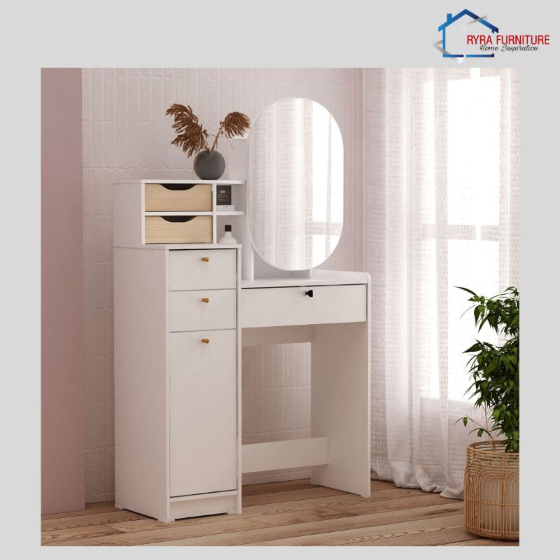 Jual MEJA RIAS MODERN MINIMALIS - ARUNA DS80 - PIRA | Shopee Indonesia