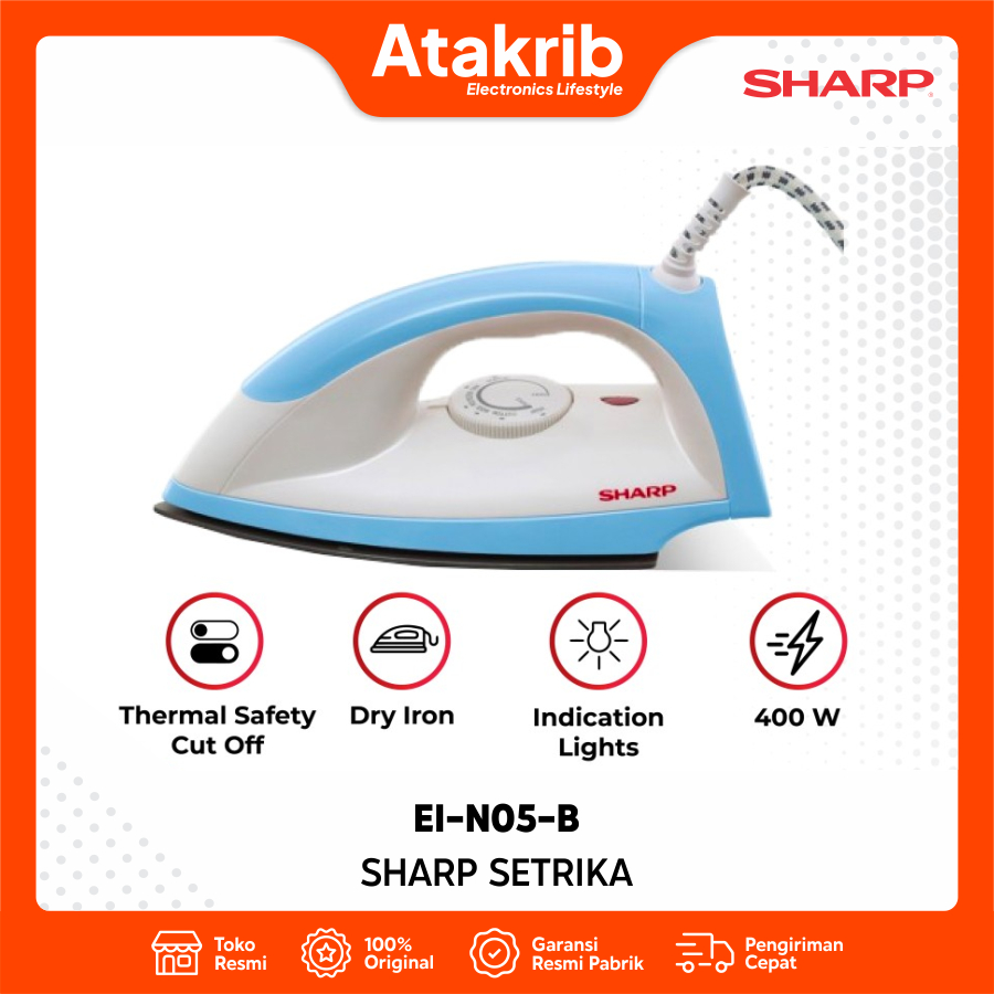 Jual SHARP SETRIKA EI-N05-B | Shopee Indonesia