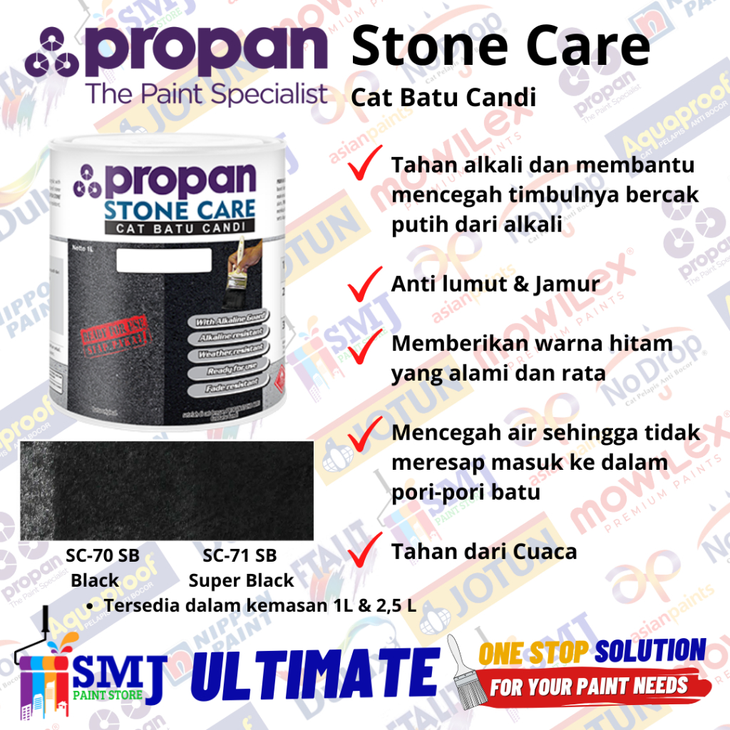 Jual Cat Pelapis Batu Alam Propan Stone Care Cat Batu Candi Ukuran 1l Shopee Indonesia 1397