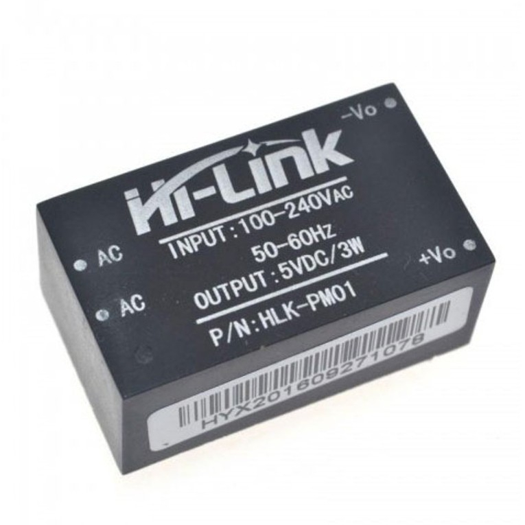 Jual HLK-PM01 AC-DC 220V to 5V 3W Buck Step Down Power Supply Module ...