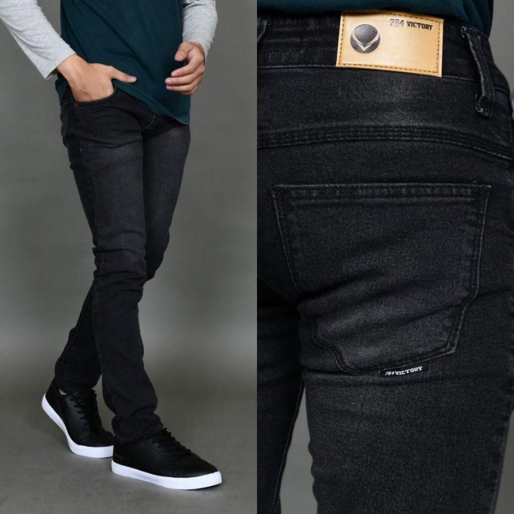 Suko Celana Panjang Jeans Denim Slim Fit Pria main image 1
