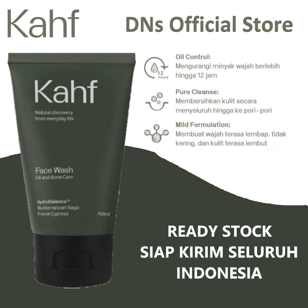 Jual Kahf Oil and Acne Care Face Wash 100 ml - Original Kahf | Shopee ...