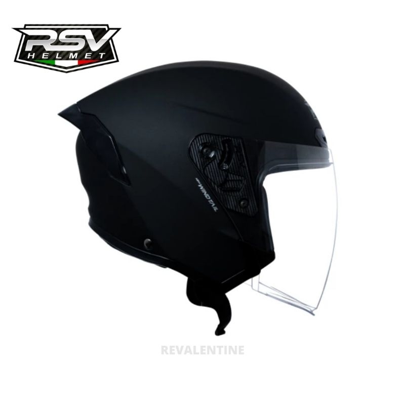 Jual RSV WINDTAIL CARBON ORIGINAL Helm Half Face Wind Tail Motif