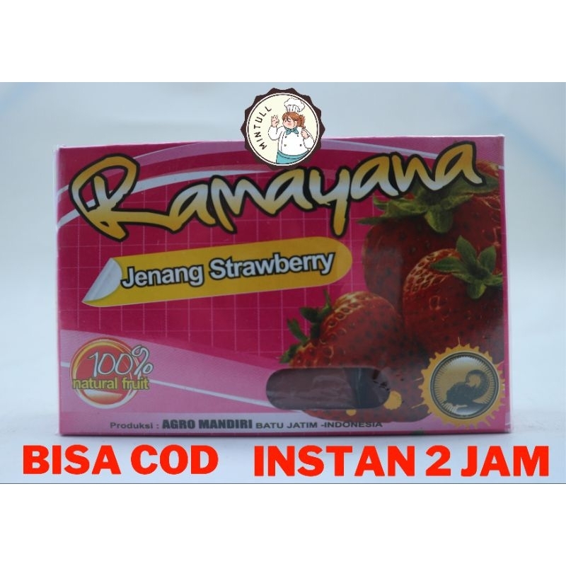 Jual Camilan Jenang Buah Nangka Strawberry Apel Khas Malang Ramayana